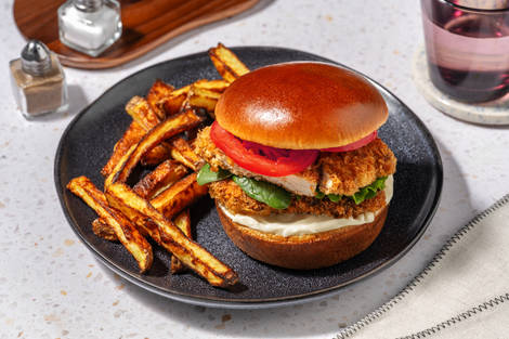 All-American Crumbed Chicken Burger
