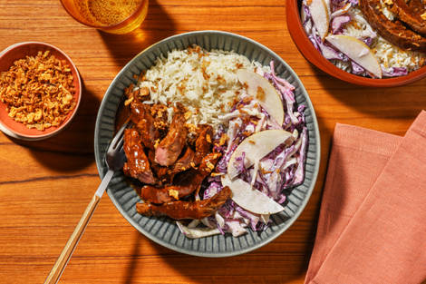 Teriyaki Ginger Beef & Creamy Slaw
