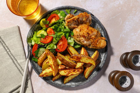 Greek-Style Chicken & Potato Wedges