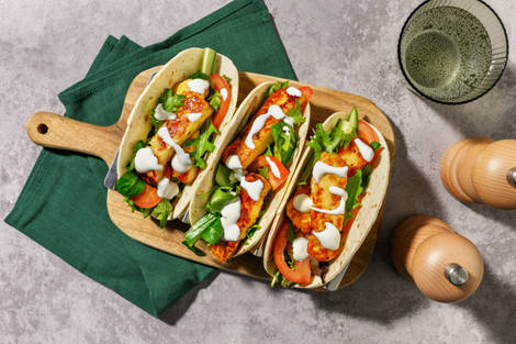 Express Sticky Double Halloumi Tacos