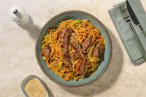 Sweet Chilli Beef Rump Noodle Stir-Fry