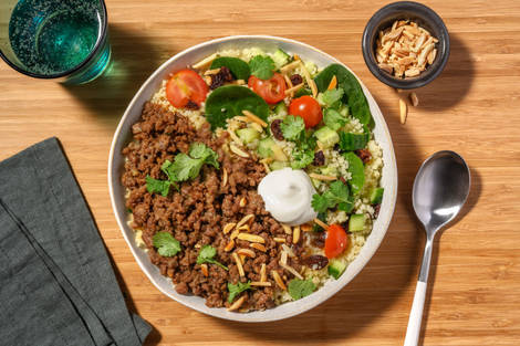 Chermoula Beef & Jewelled Couscous Bowl