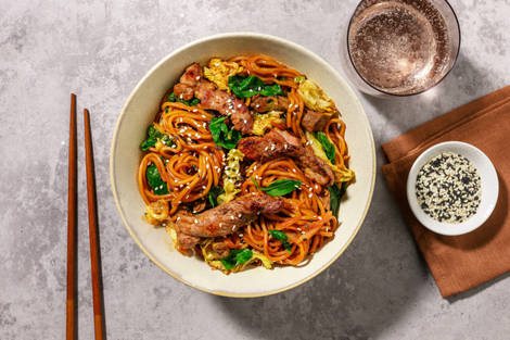 No Chop Prawn Lo Mein Noodle Stir-Fry