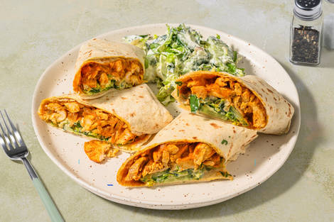 Bombay Korma Wrap mit Bio-Hähnchen