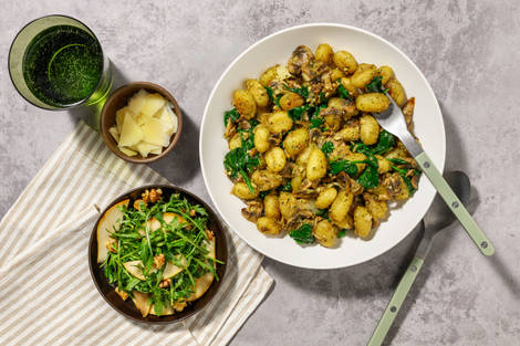 Pesto, Mushroom & Parmesan Gnocchi