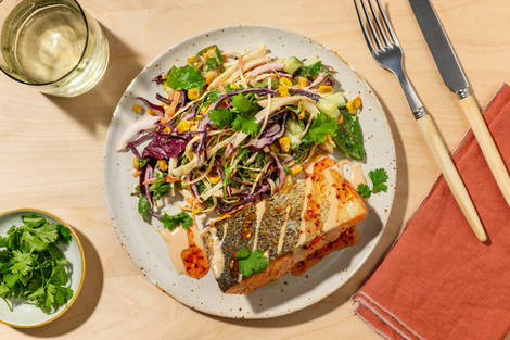 Double Tex-Mex Speedy Salmon & Corn Slaw