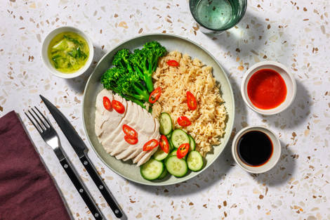 Double Hainanese Chicken Rice Set