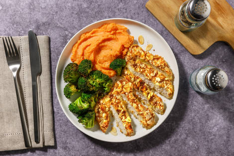 ¡Crocante! Extra de pollo con rebozado de almendras