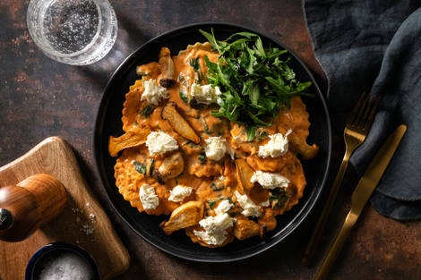 Gefüllte Girasoli mit Büffelmozzarella