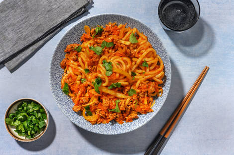 Sriracha Beef and Pork Noodles