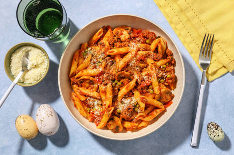 Easy Double Lamb and Mushroom Ragu
