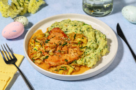 Pork Steaks in Apple & Sage Glaze