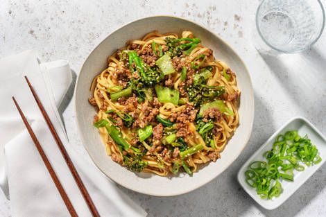 Kinesisk honning- og sojastegt oksekød