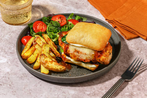 Fig Jam, Spiced Chicken Breast and Cheddar Ciabatta 