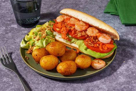 Spicy Prawn Rolls with Irish Bacon