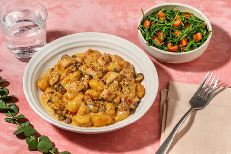 Creamy Truffle Chicken, Mushroom and Bacon Gnocchi