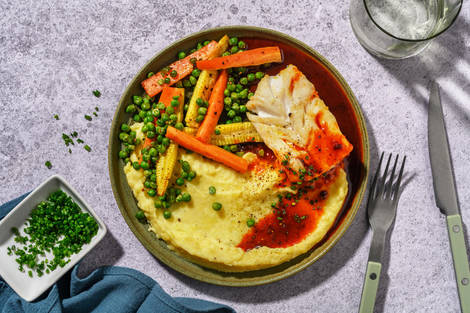 Gochujang Salmon and Pan-fried Veg