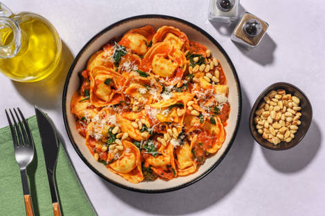 Tortelloni ricotta-épinards & sauce rosso