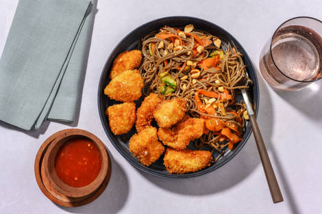 Dinde croustillante & salade de soba