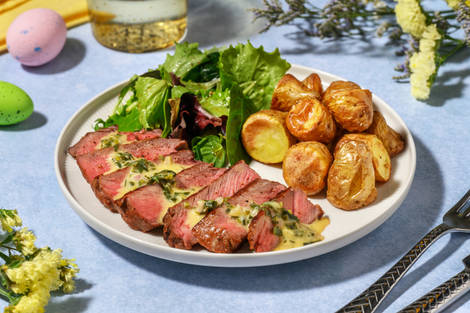 Pavé de bœuf & sauce secrète printanière