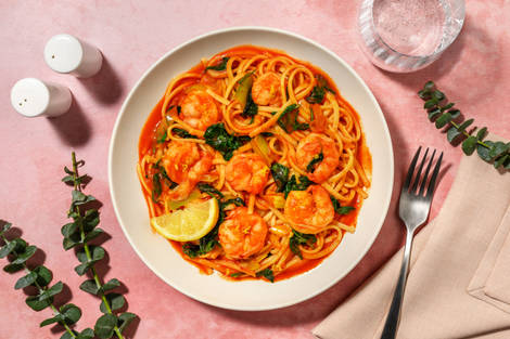 Spicy Double Prawn Linguine