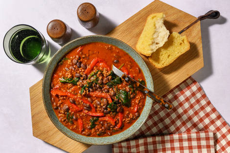Speedy Brazilian Style Beef and Black Bean Soup