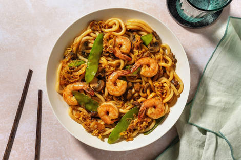 Easy Teriyaki and Lime Prawn Udon Stir-Fry