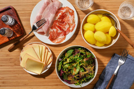 L'irrésistible Raclette : jambon blanc & coppa
