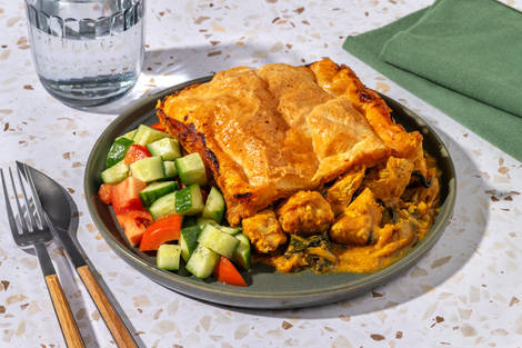 Curried Chicken Pie with Prawns