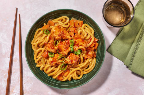 Extra de pollo frito coreano con salsa picante 