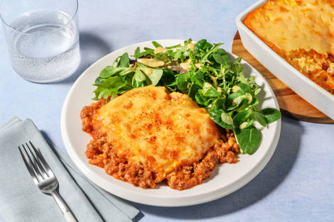 Gratin tex-mex au haché végétal & patate douce