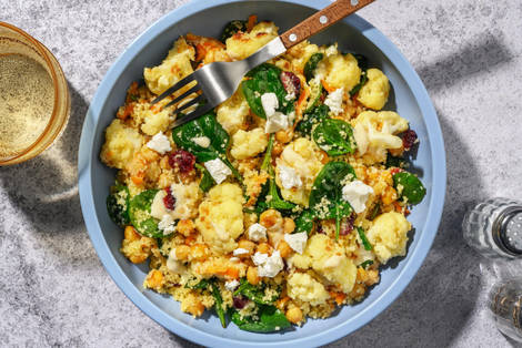 Warmer Blumenkohl-Karotten-Salat mit Bio-Feta