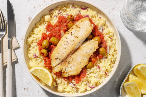 Provenzalischer Fisch auf Fenchelgemüse