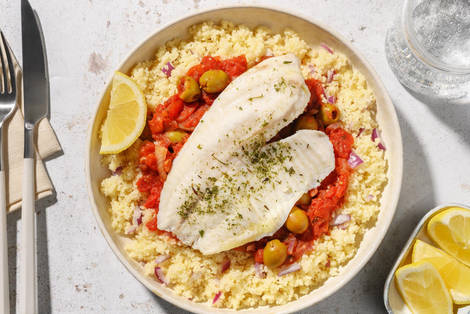 Provenzalischer Fisch auf Fenchelgemüse