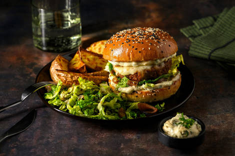 Le Secret Burger : steak veggie & sauce mystère