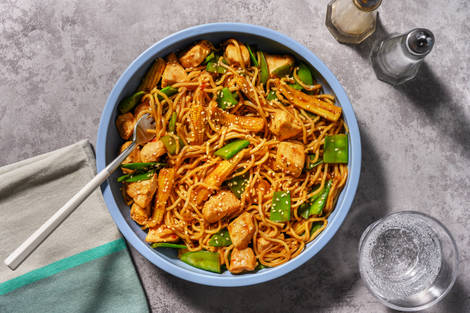 Easy Hoisin Chicken Udon Noodles