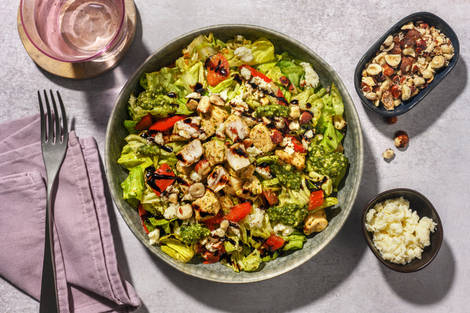 Pesto Turkey and Mozzarella Salad