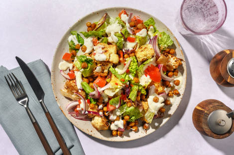 Quick Sticky Tandoori Spiced Cauliflower Salad