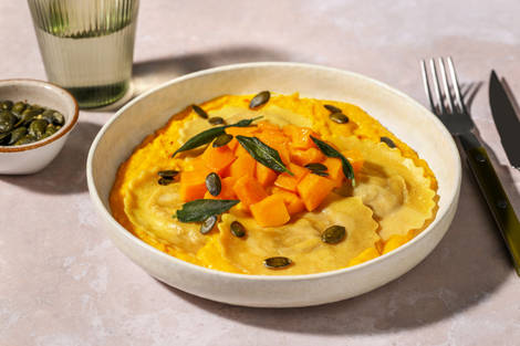 Girasoli in cremiger Hokkaido-Soße