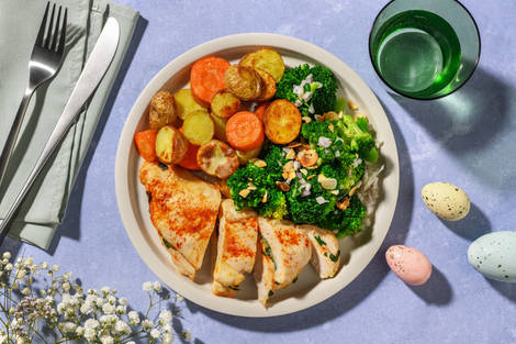 Bio-Hähnchenbrust mit würziger Bärlauch-Füllung