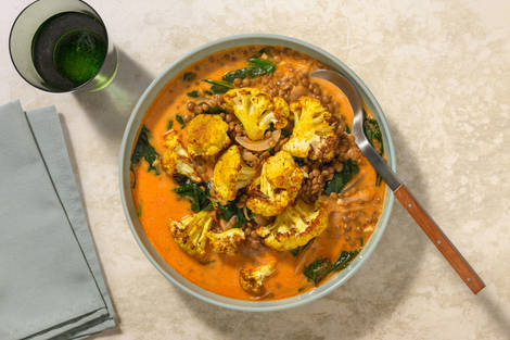 North Indian Style Cauliflower & Chicken Lentil Dal