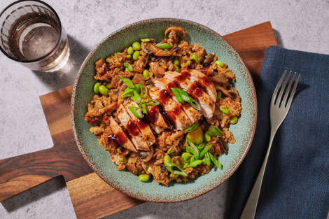 XO Glazed Chicken & Mushroom Fried Rice