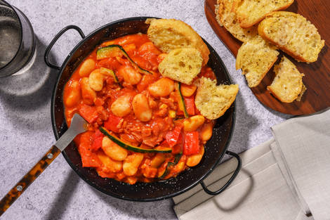 Bacon, Butter Bean and Red Wine Chicken Cassoulet