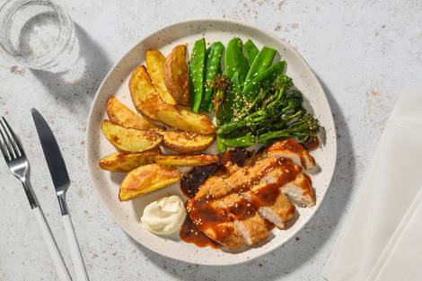 Butterflied Chinese BBQ Style Glazed Chicken Breast