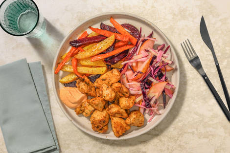 Double Jerk Honey Chicken & Veggie Fries