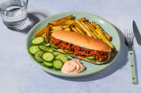 Sloppy Joe Buns! mit homemade Pulled Bio-Chicken