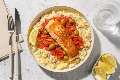 Provenzalischer Lachs auf Fenchelgemüse