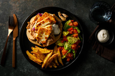 Chicken and Halloumi Shawarma