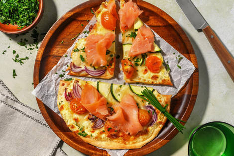 Segel setzen: Räucherlachs Flammkuchen ahoi!