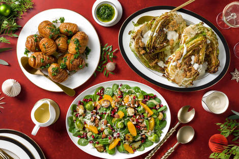 Spitskool met mosterdkaviaar en parmezaansaus